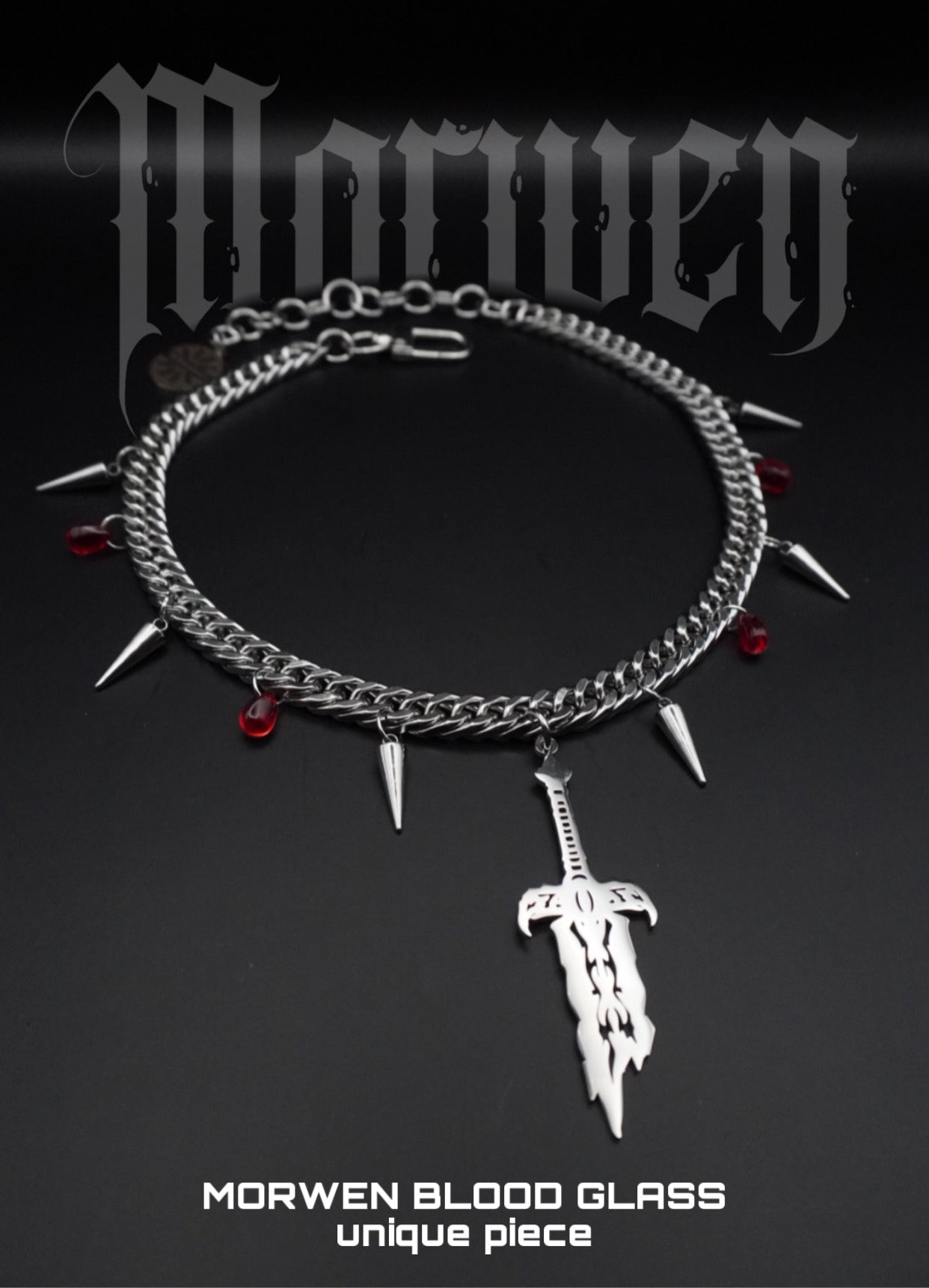 MORWEN BLOOD GLASS | necklace
