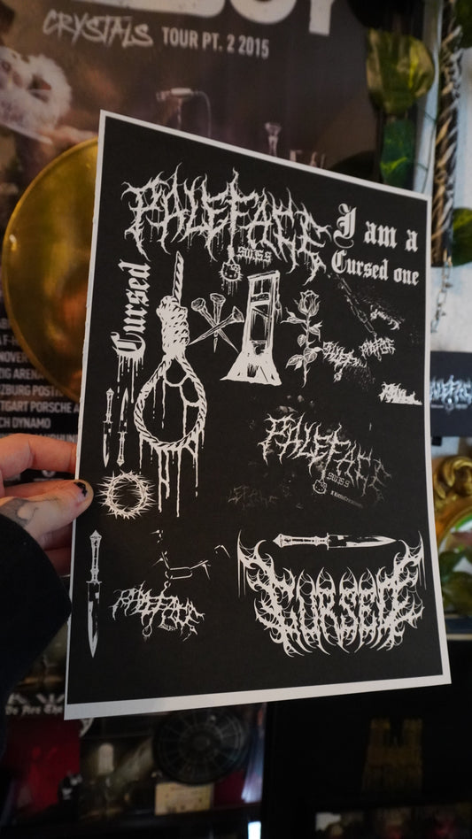CURSED | negative A4 Print