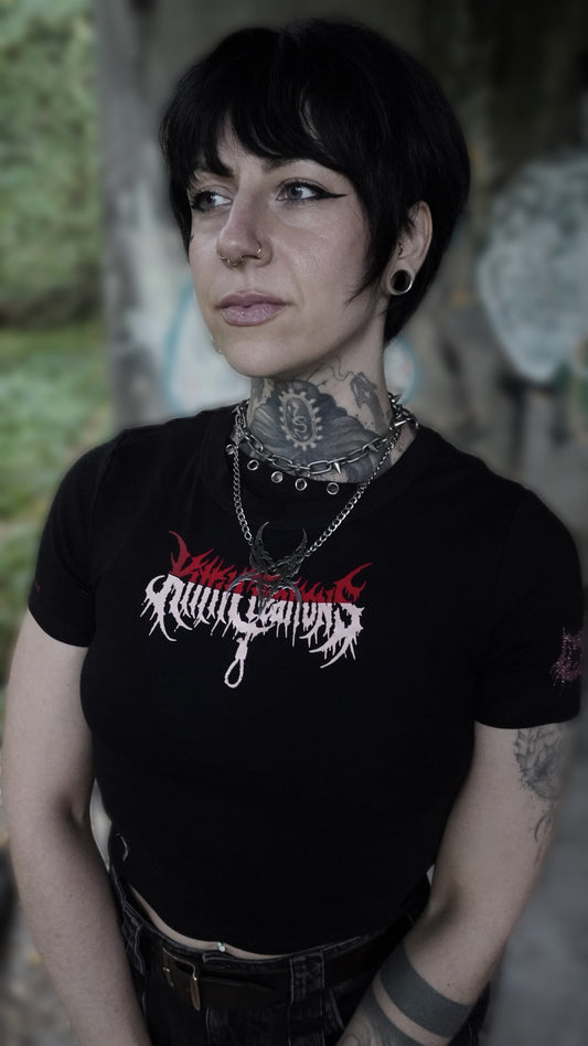 PENTAGRAM | exclusive crop top pink & red