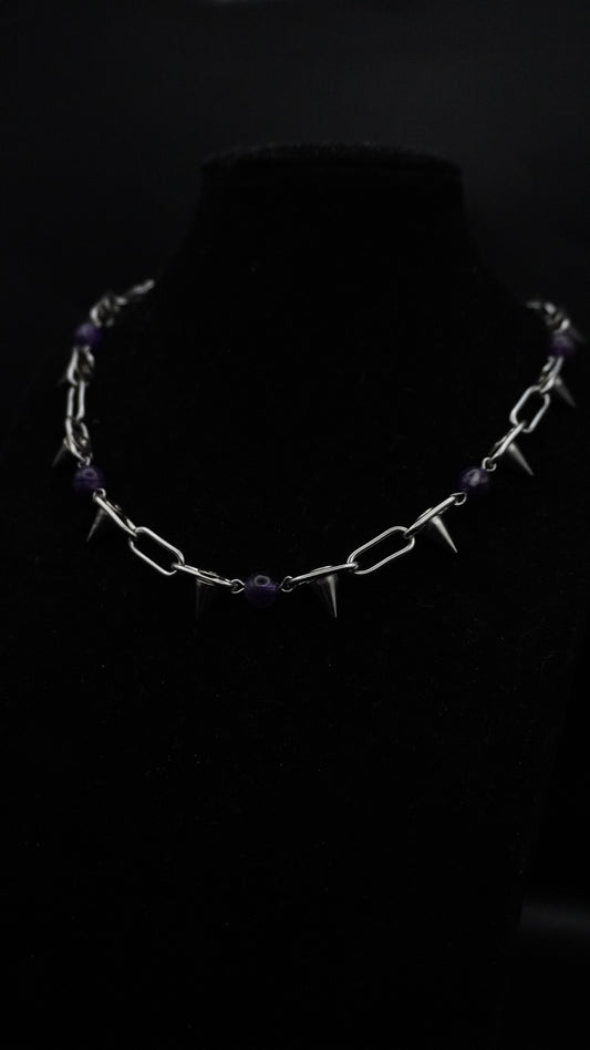 SPIKES CHAIN | amethyst