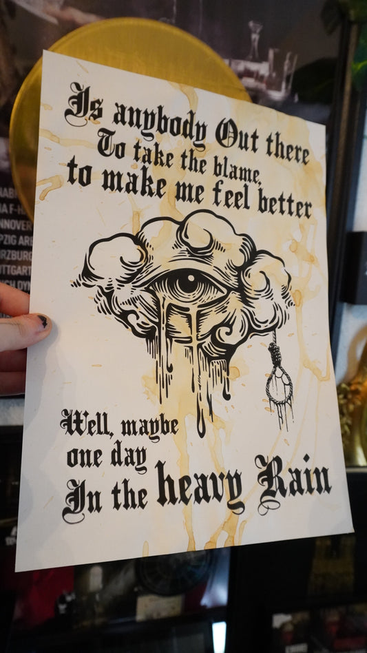 HEAVY RAIN | exclusive A4 Print