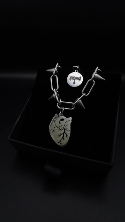 CAN YOU FEEL MY HEART Silver | Spikes chain