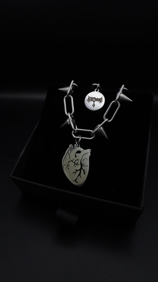 CAN YOU FEEL MY HEART Silver | Spikes chain