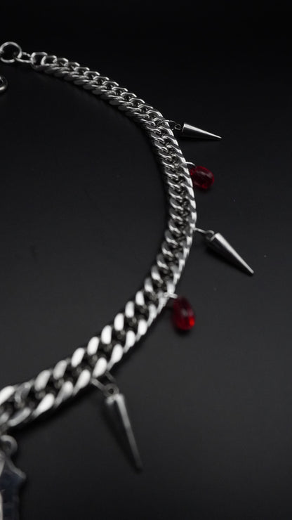 MORWEN BLOOD GLASS | necklace