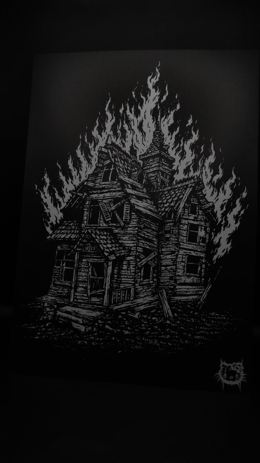 IN A SEA OF FLAMES | Print - KittiiCreations