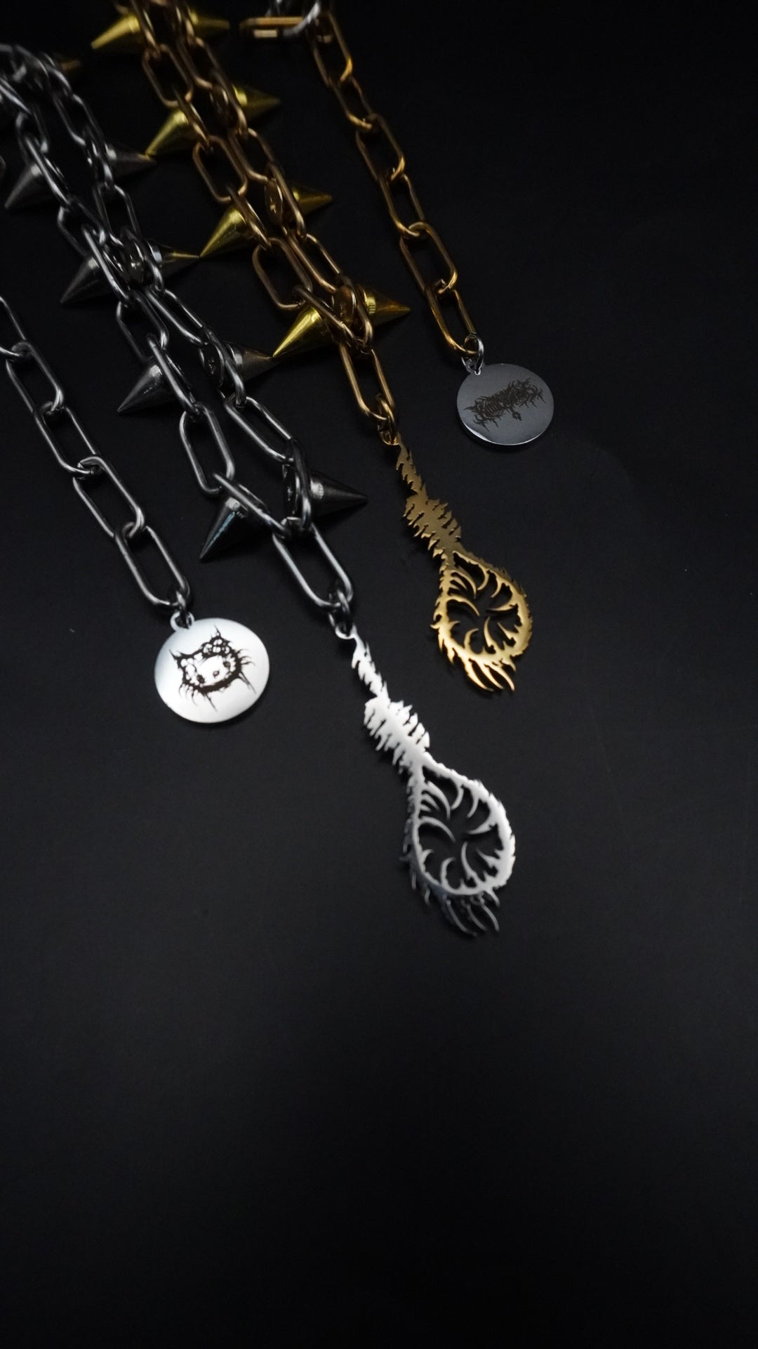 DEATH CAN TAKE ME | Spikes chain - KittiiCreations