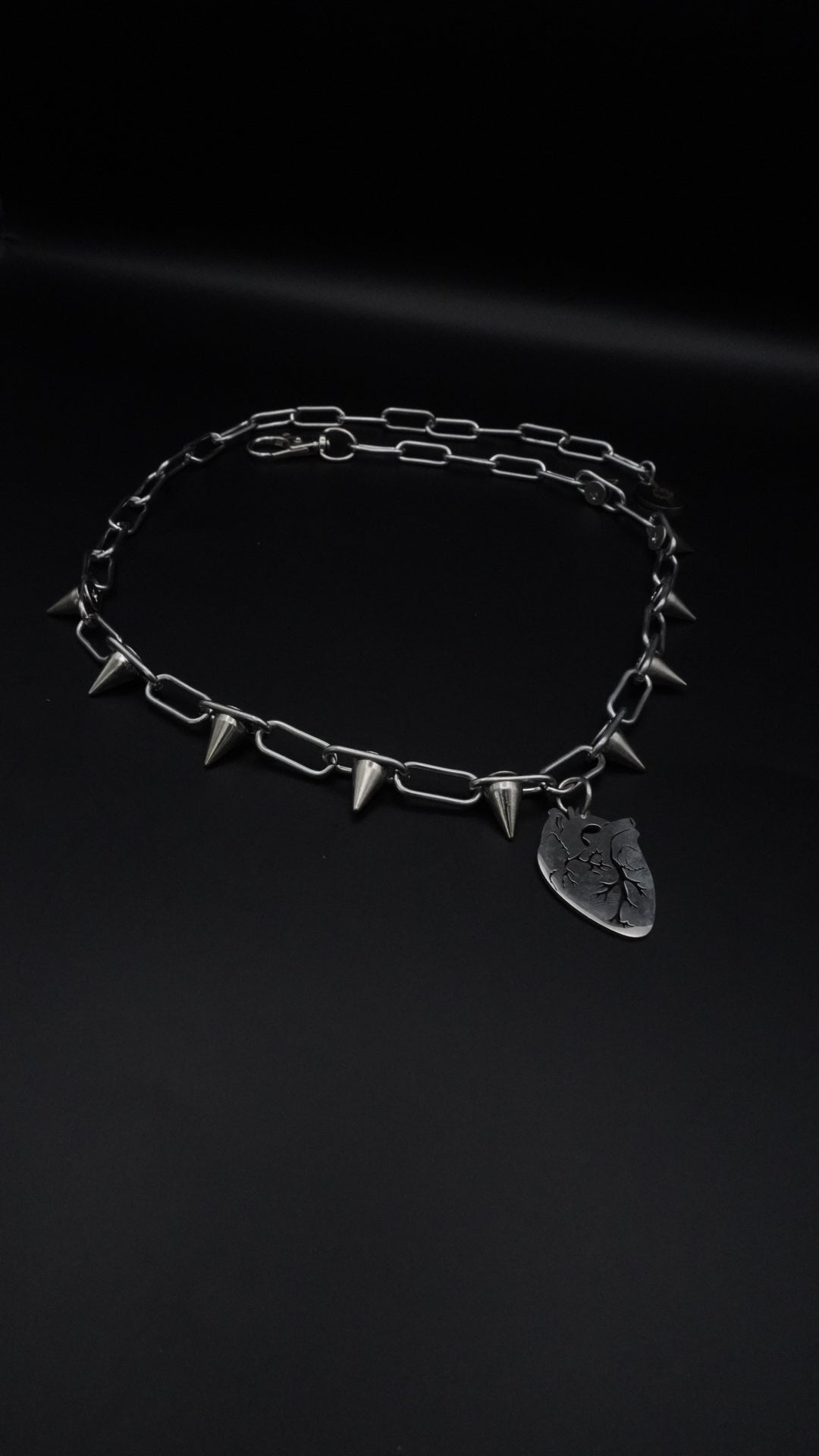 CAN YOU FEEL MY HEART Silver | Spikes chain