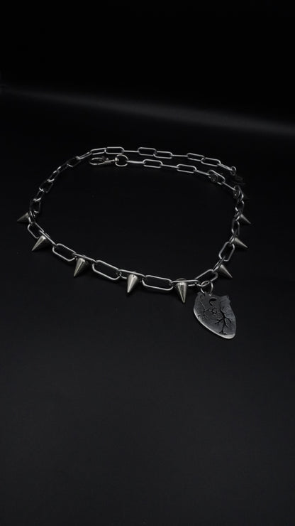 CAN YOU FEEL MY HEART Silver | Spikes chain