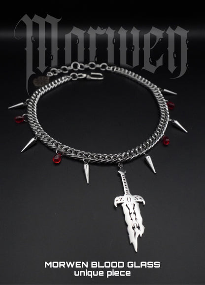 MORWEN BLOOD GLASS | necklace