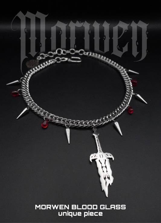 MORWEN BLOOD GLASS | necklace