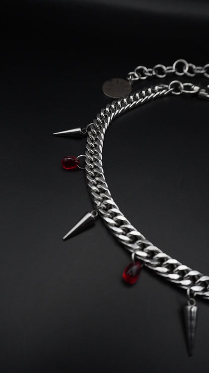 MORWEN BLOOD GLASS | necklace